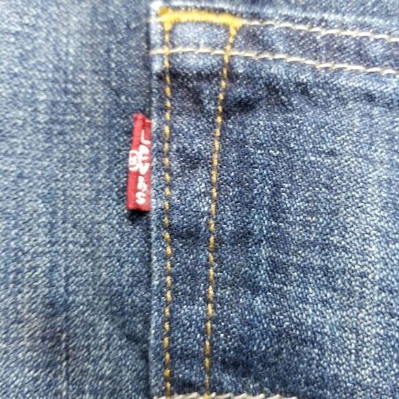 Levi's 569 Kale Dark Wash Loose Straight Fit Jeans - Picture 8 of 16